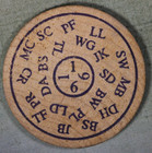 Vintage Conde Cavaliers   Mobiles Finest   Wooden Nickel 99    Tracked Shipping