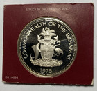 1975 Bahama 10 Dollar Sterling Silver Proof Coin - Asw 1 46 Fine