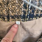 Shein Women s Medium Brown Plaid Tweed   Scoop Neck  Long Sleeve Elegant Jacket