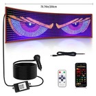 Devil Eyes Light For Cars Colorful Led Eye Lamp Soft Screen For Car Windows Diy