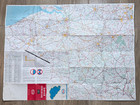 Esso Map Of Belgium Luxembourg Vtg Travel Folding Map 24  X 32 25 