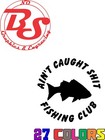 6  Funny Rude Fishing Hooker Vinyl Decal Lake River Ocean Salt Water Fish Nobs