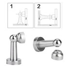 2pcs Stainless Steel Strong Magnetic Door Stop Stopper Holder Door Stay Suction