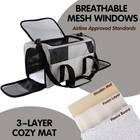 Carriers Soft-sided Pet Carrier For Medium Large Cats Dogs 15lbs 20lbs ventil   
