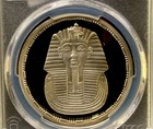 Egypt Ah1414-1993 5 Pd  Tutankhamen   s Mask  pcgs Pr69dcam   22 5 Gr  999 Silver 