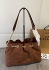 Ccz80 Evelyn Shoulder  With Quilting Vintage Brown