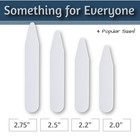 60 Plastic Collar Stays For Men s Dress Shirts With Storage Holder     4 Assort   
