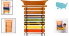 Wall-mountable Wood Belt Holder For 8 - Showcase Martial Arts Achievements
