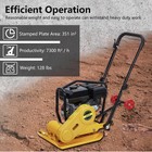 7hp Plate Compactor Rammer 212cc Gas Engine 4200lbs Compaction Force Jack Tamper