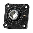 Ucf207-22 Flange Bearing 1-3 8  Bore  4-bolt Self-aligning  Solid Base  qty 1 