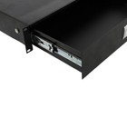2u Pro Rack Case 19  Steel Plate Dj Drawer Equipment Cabinet W key Black High Qu