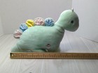 Eden Vintage  Wind-up Dinosaur Plush Head Moving Musical Green Pastel Read