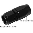 4pcs 6-an Straight Swivel Hose End Fittings Adaptor Fits Oil fuel gas Hose Line