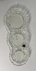 New Vintage Mikasa Carmen Glass Triple Picture Photo Frame Brand Made In Germany