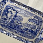Pimpernel Blue Italian Large Handled Tray Rectangular Melamine Serving