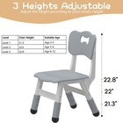 2 Pack Kids Chair Height Adjustable Kid Chair Plastic Toddler Chairs For Home