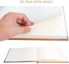 Our Adventure Book Photo Album Scrapbook  Wedding Scrap Book With Sewn Words  Fa