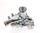 Chrome Sb Chevy Water Pump Long Sbc 283 327 350 383 High Volume Chrome Aluminum