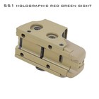 551 552 553 558 Tactical Holographic Reflex Red Green Dot Sight Scope 20mm Rail