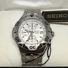 Seiko Chronograph  Men s Watch White Dial New In Box But Sized