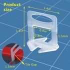 Sodtak Tile Leveling System 1 16 Spacers Tile Leveler Clips Diy Tile Leveler