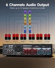 Donner Mamp6 Bluetooth Hifi Power Amplifier Receiver 6 Channel 1000w Audio Amp