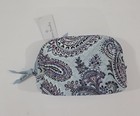 Vera Bradley Medium Cosmetic Bag - Soft Sky Paisely - Nwt