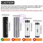 10pcs 3000mah 3 7v Rechargeable Li-ion Batteries Button Top For Light