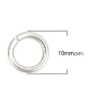 Jump Rings 10mm - 20 50 100 Stainless Steel 13 Gauge Open Jump Rings F0129055