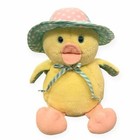 Vintage Eden Duck Chick Plush Bonnet Nonworking Wind Up Musical Stuffed Animal