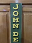 John Deere Sign Wood Farm Equipment Barn Tools Tractor Feed Vintage Style Sign 1