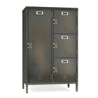 Metal Locker Storage Cabinet Armoires Wardrobe Industrial Steel Clothes Cabinets