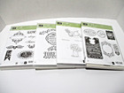4 Stampin    Up  Rubber Mount Stamp Kits   Magazine Crafting Scrapbooking Journals