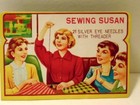 Vintage  sewing Susan  Needle Book With Most Needles Still Present