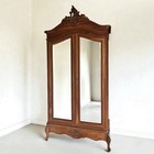 Antique French Rococo Louis Xv Double Door Armoire Wardrobe Free Shipping
