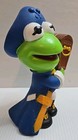 Kermit Coin Bank Vintage 1989 Illco Henderson Muppets  Frog Plastic 10  