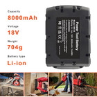 2 Pack 8 0 Ah For Milwaukee For M18 Lithium Extended Capacity 48-11-1860 Battery