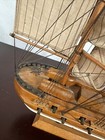 Vintage Wooden Model Sail Ship- The Mayflower- 18 h