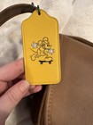 Htf Euc Disney X Coach Mickey Mouse Leather Crossbody Brown W embossed Tag