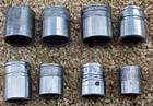 Lot Of 8 Snap On F Series Vintage 3 8  Drive 12pt Sae Sockets Usa  2690 
