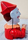 Near Mint Vintage Cast Iron Clown Working Coin Eating Mechanical Bank