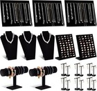 22 Pcs Velvet Jewelry Display Set Jewelry Display For Selling Necklace Stand