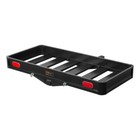 Curt 49x22 Aluminum Cargo Carrier   Straps   Anti   rattle Pin 500   lb 2  Hitch