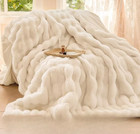 Bunny Blanket For Women  The Bunny Blanket  Soft Fuzzy Faux Fur Throw Blanket