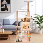 Modern Cat Tree Scratching Post Cats Play Condos Tower House Wooden Furniture