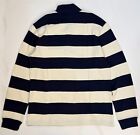 Polo Ralph Lauren Boys Striped Cotton Interlock Quarter-zip Pullover  Xl  18-20 