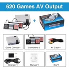 Retro Game Console 620 Built In Classic Games Dual Controllers Av Output Tv Gami