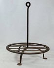   Rotating Trivet Penny Feet Broiler Hearth Cooking Hand Forged Iron - Hanging