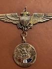     vintage Gold Fraternal Order Of Eagles Locket Pendant  Moose  Eagle  Antique
