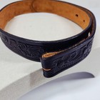 Justin Tooled Leather Black Boys Youth Belt No Buckle